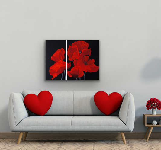 Red Flower Painting