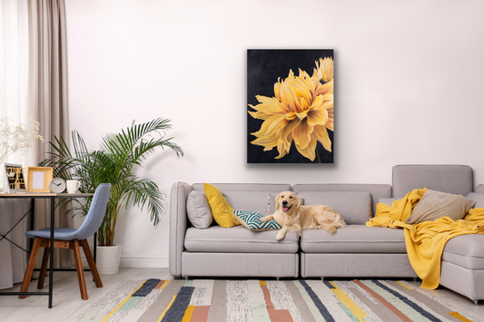 Yellow flower painting
