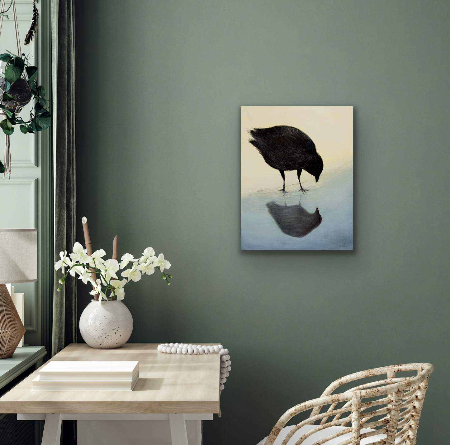 Hello wall art piece comes in four different sizes. It is giclee canvas print that we recommend you frame as a gallery wrap so can easily hang on your wall.