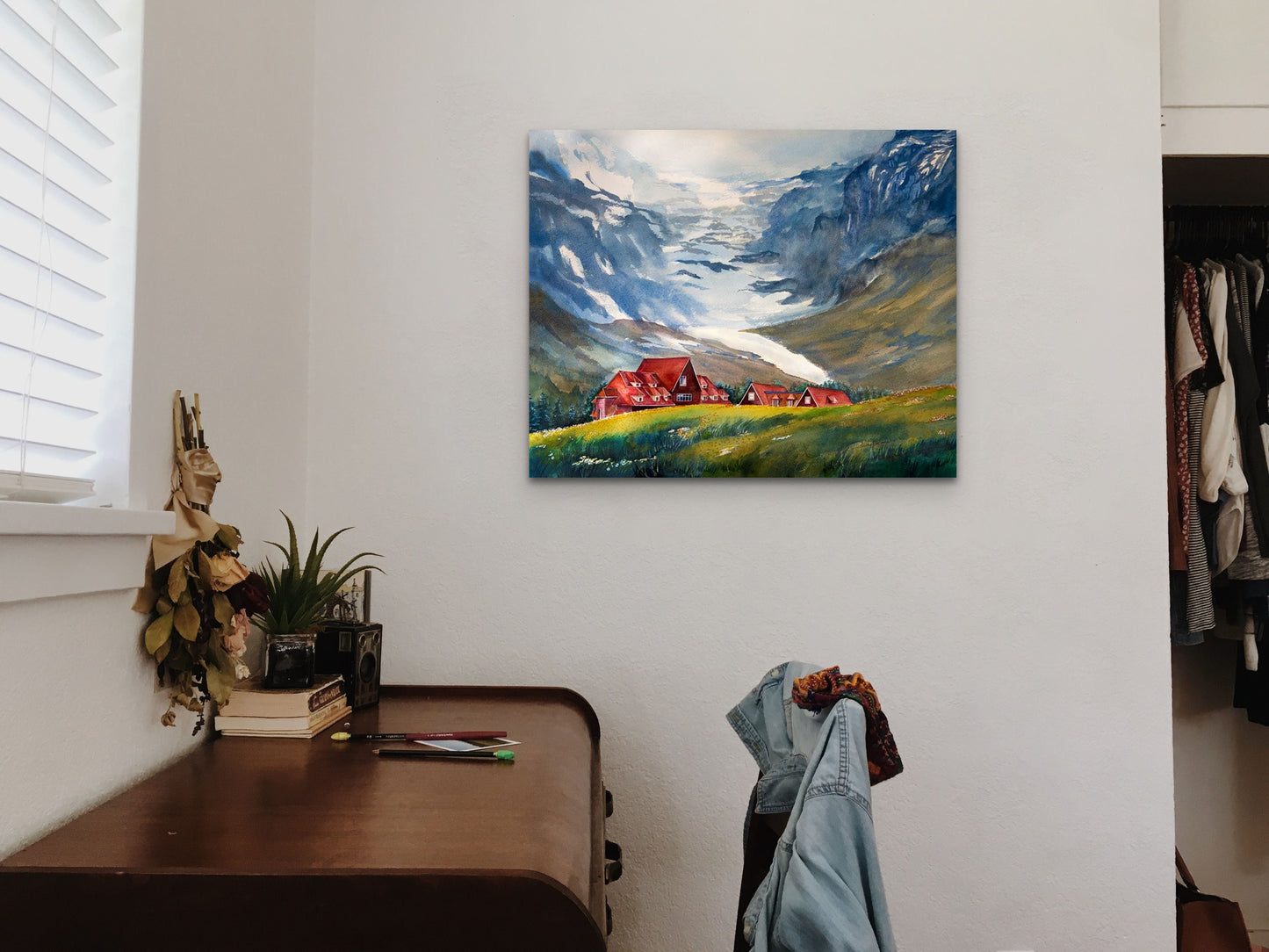 Water colour painting by Susan Holmes.