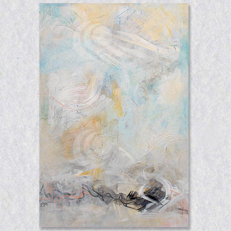 "Misty Horizon" abstract artwork