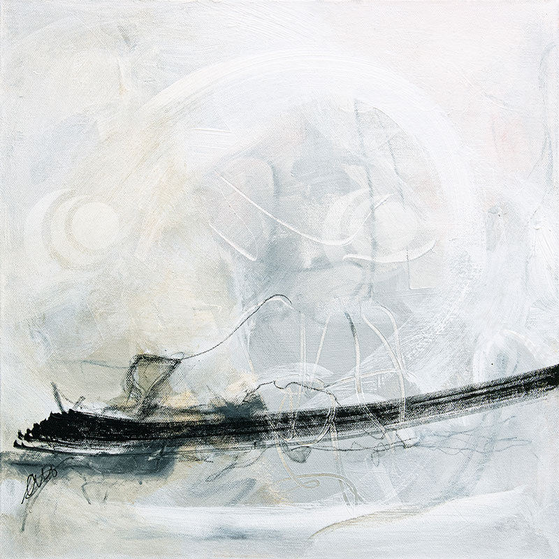 "Pause Calm" abstract artwork