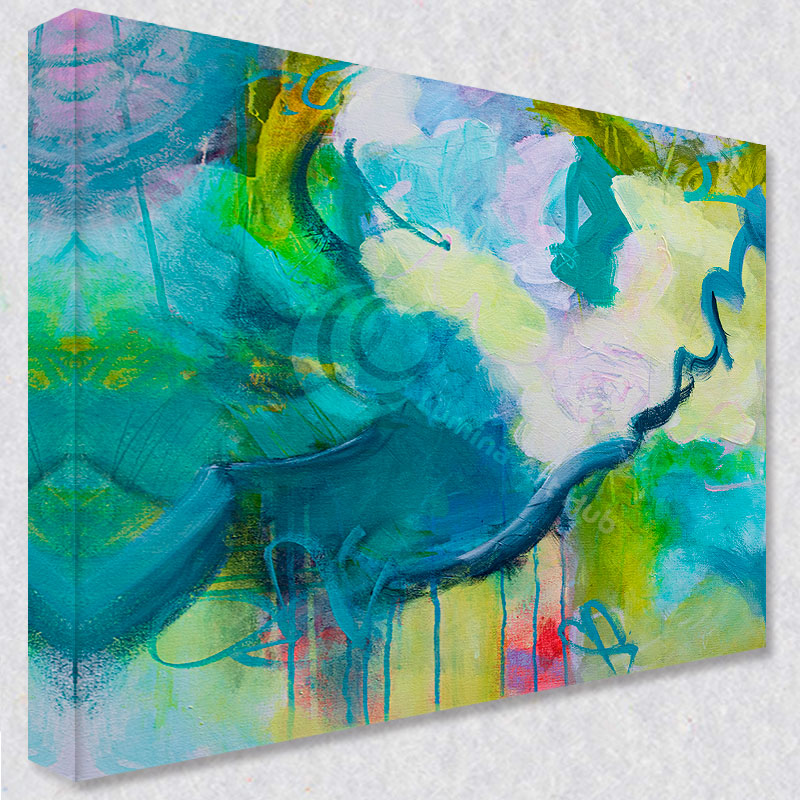 "Tender" comes as a gallery wrapped canvas print with a rich 1.5 inch thick wood frame. We use a moisture resistant poly-cotton canvas that will not sag and high quality inks that will last over 100 years.