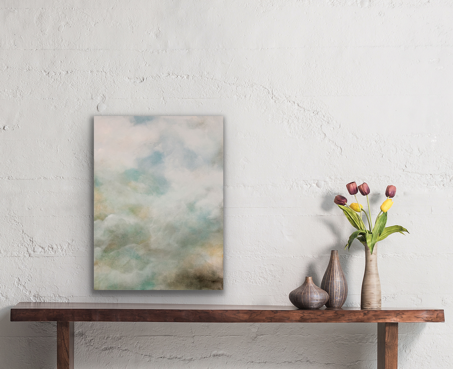 Moody Cloud original painting would look great in most rooms of your home.