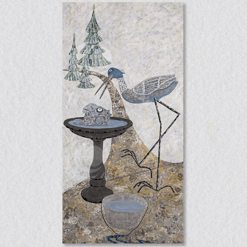"Chillin" by artist Carolynn Ashley. Part of the Bubble & Squeak series.