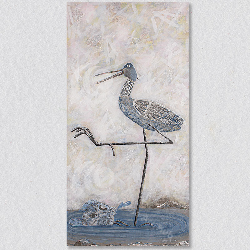 "Hello" wall art canvas print was created by Carolynn Ashley.