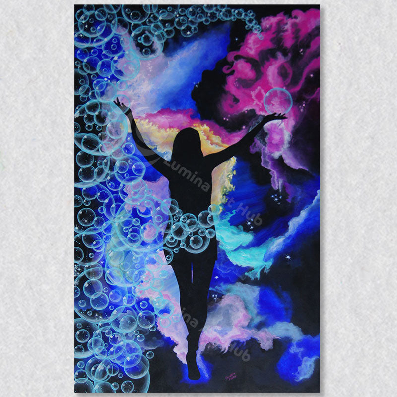 "Galactic Walk" wall art canvas print