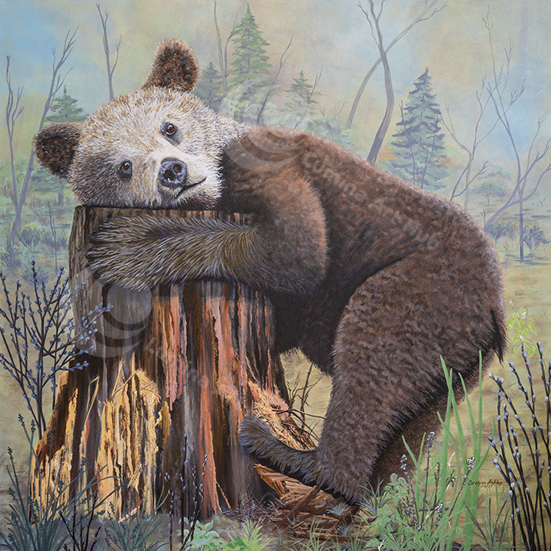 "Snuggle" wall art canvas print