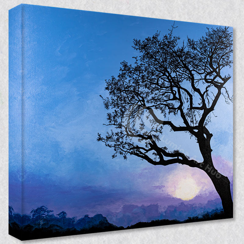 "Magestic" comes as a gallery wrapped canvas print with a rich 1.5 inch thick wood frame. We use a moisture resistant poly-cotton canvas that will not sag and high quality inks that will last over 100 years.