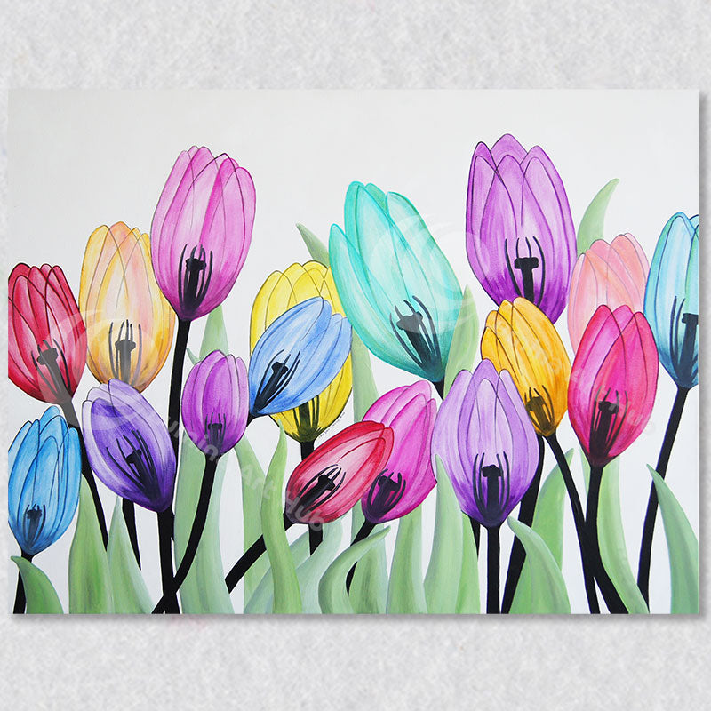 "Joyful" acrylic painting