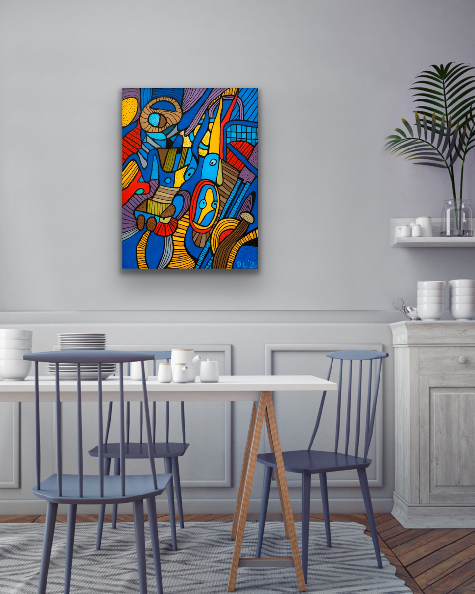 "Rock, Scissor or Stoned" artwork will look great in your kitchen, hallway or even your bathroom.