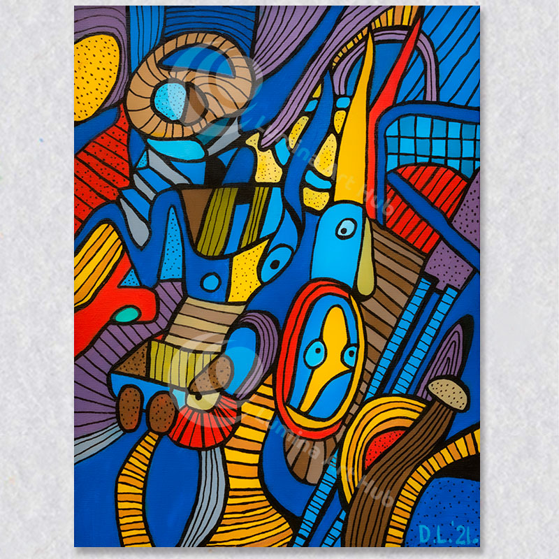 "Rock, Scissor and Stoned" wall art