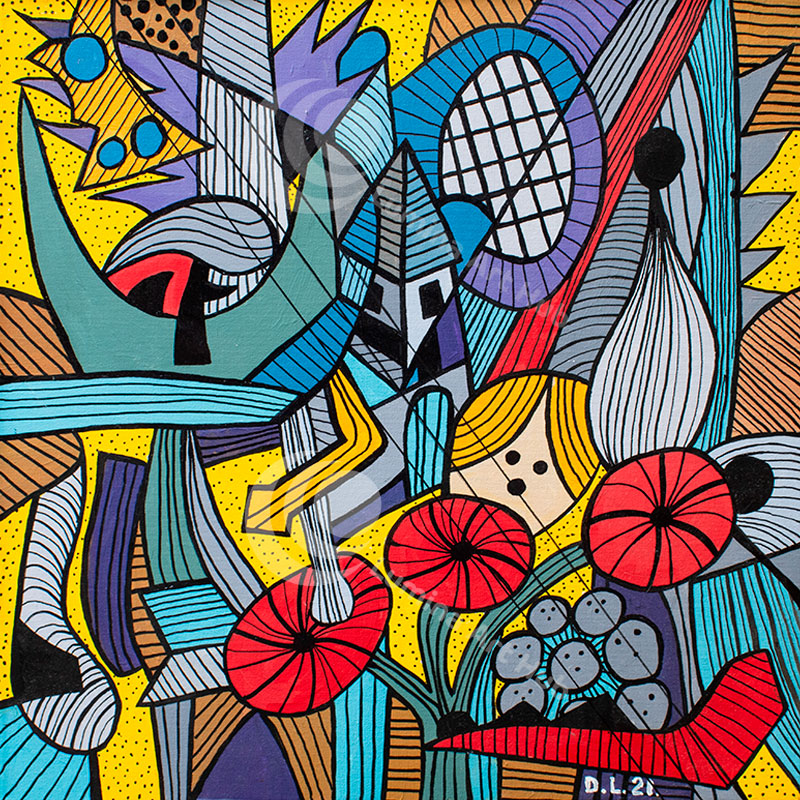 "Rosie's Octets" colourful art