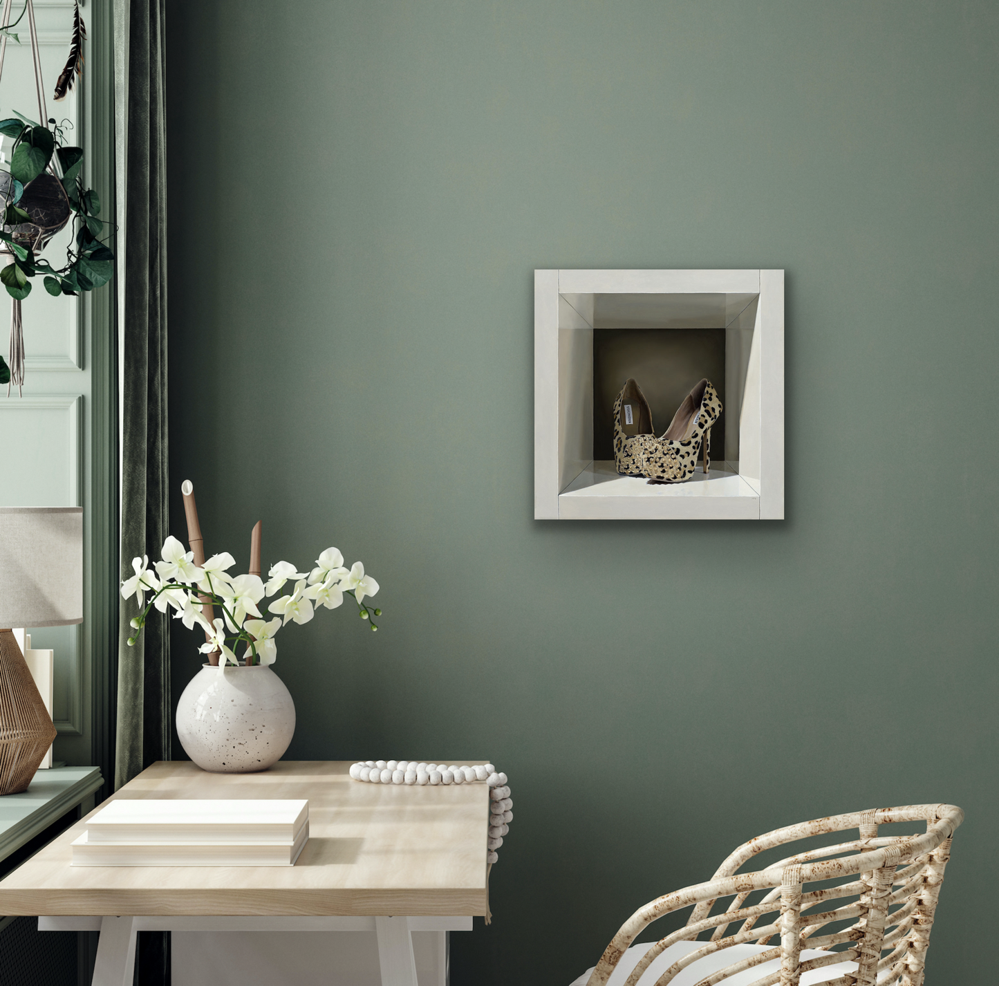 "Don't Be Shy" comes in five sizes to fit your wall perfectly.