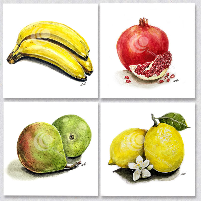 Select four colorful canvas