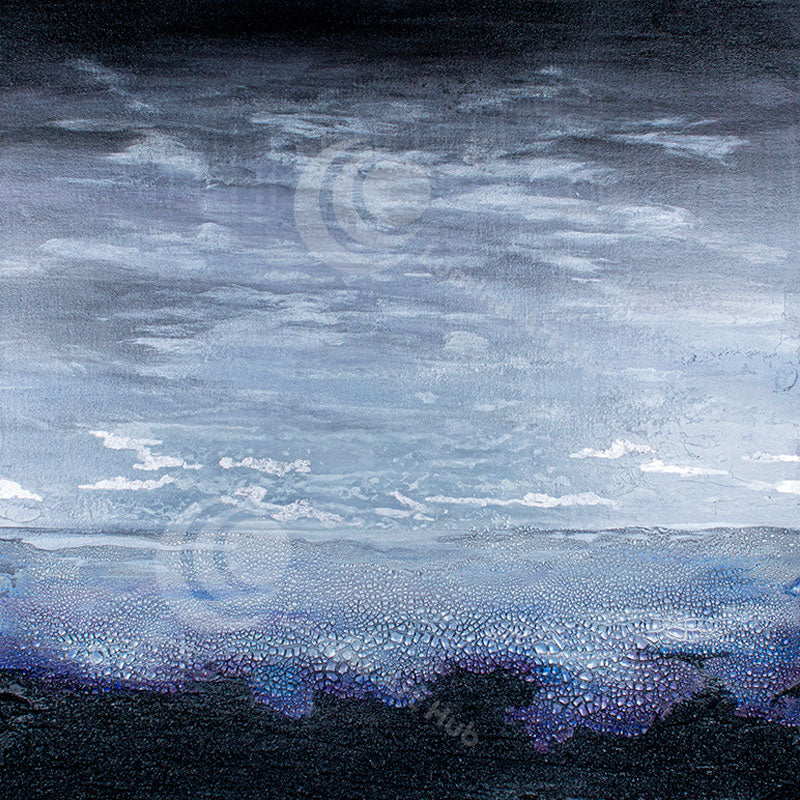 "Silver Linings" abstract artwork