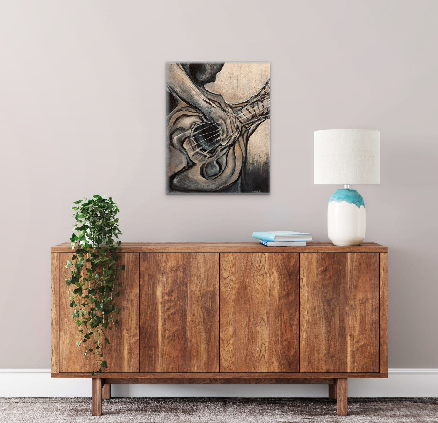"Strum" would look great in your hallway or living room.