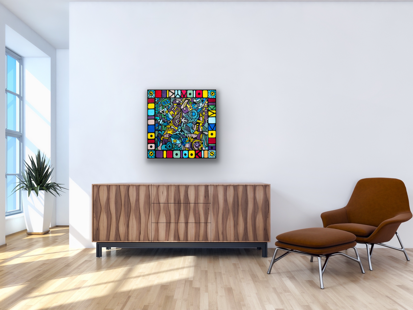 This work of art comes in five different canvas print sizes to fit your wall perfectly.