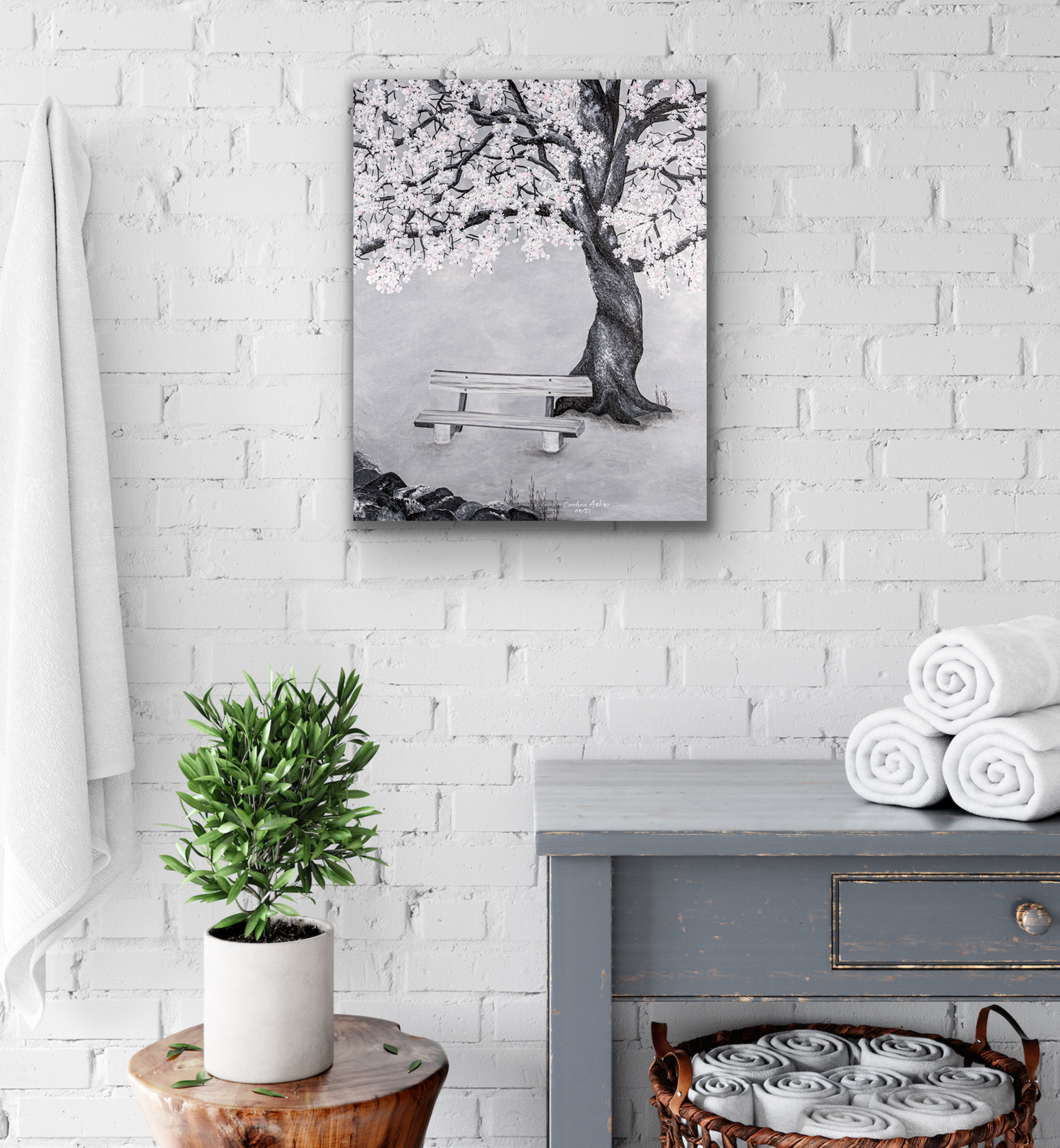 "Enchanting" work of art will look great in your bathroom and kitchen.