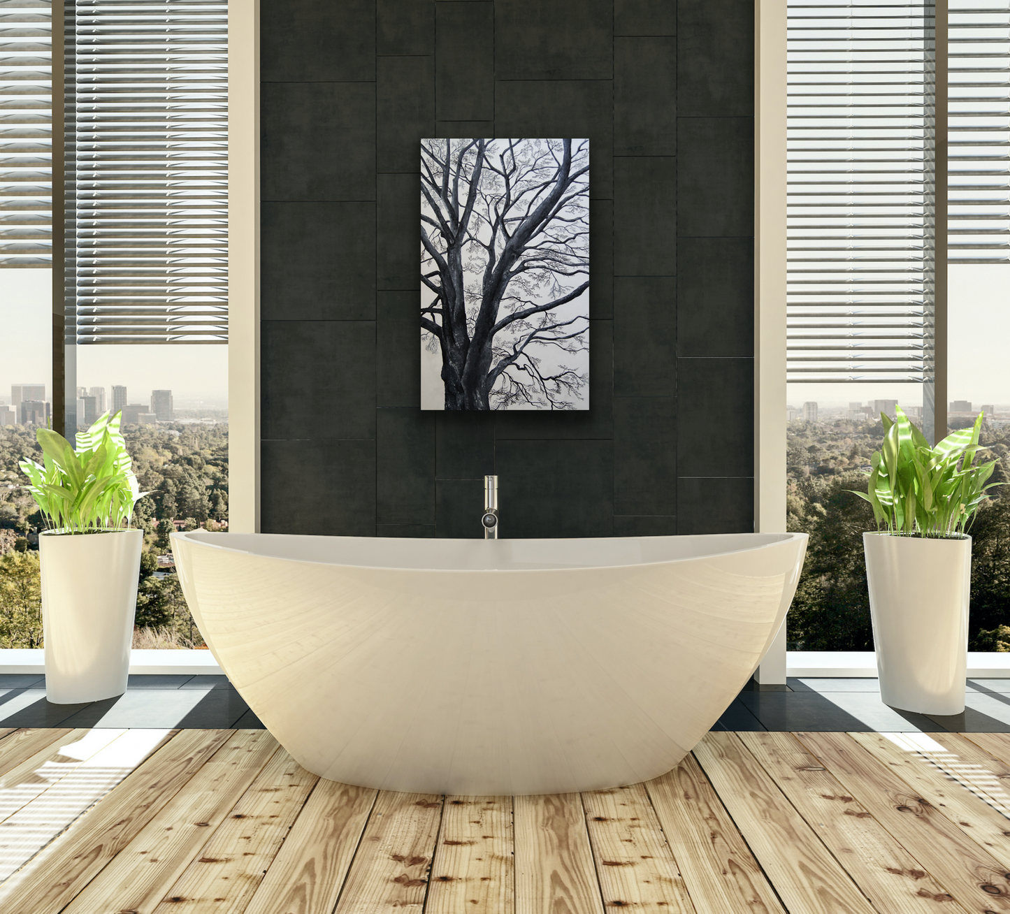 "Wisdom" work of art will look great on a feature wall in your spa bathroom.