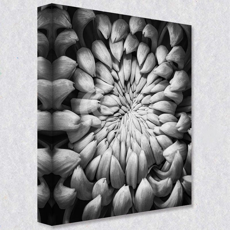 "Grace in Greyscale" comes as a gallery wrapped canvas print with a rich 1.5 inch thick wood frame. We use a moisture resistant poly-cotton canvas that will not sag and high quality inks that will last over 100 years.