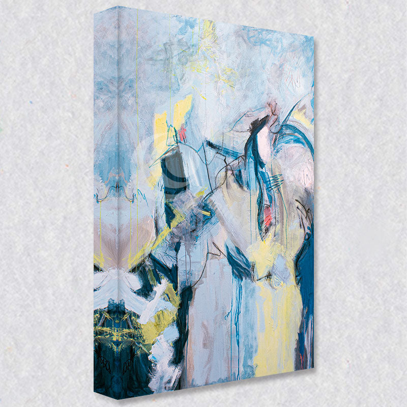 "Free Spirited" comes as a gallery wrapped canvas print with a rich 1.5 inch thick wood frame. We use a moisture resistant poly-cotton canvas that will not sag and high quality inks that will last over 100 years.