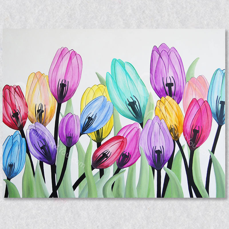 "Joyful" wall art canvas print was created by Carolynn Ashley.