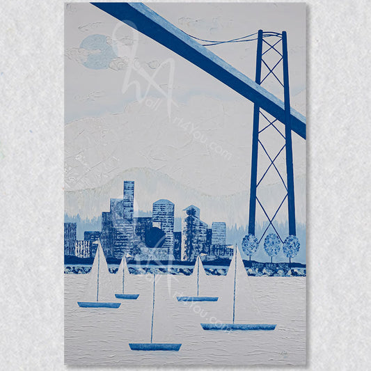 "Vancouver" wall art canvas print was created by Carolynn Ashley.