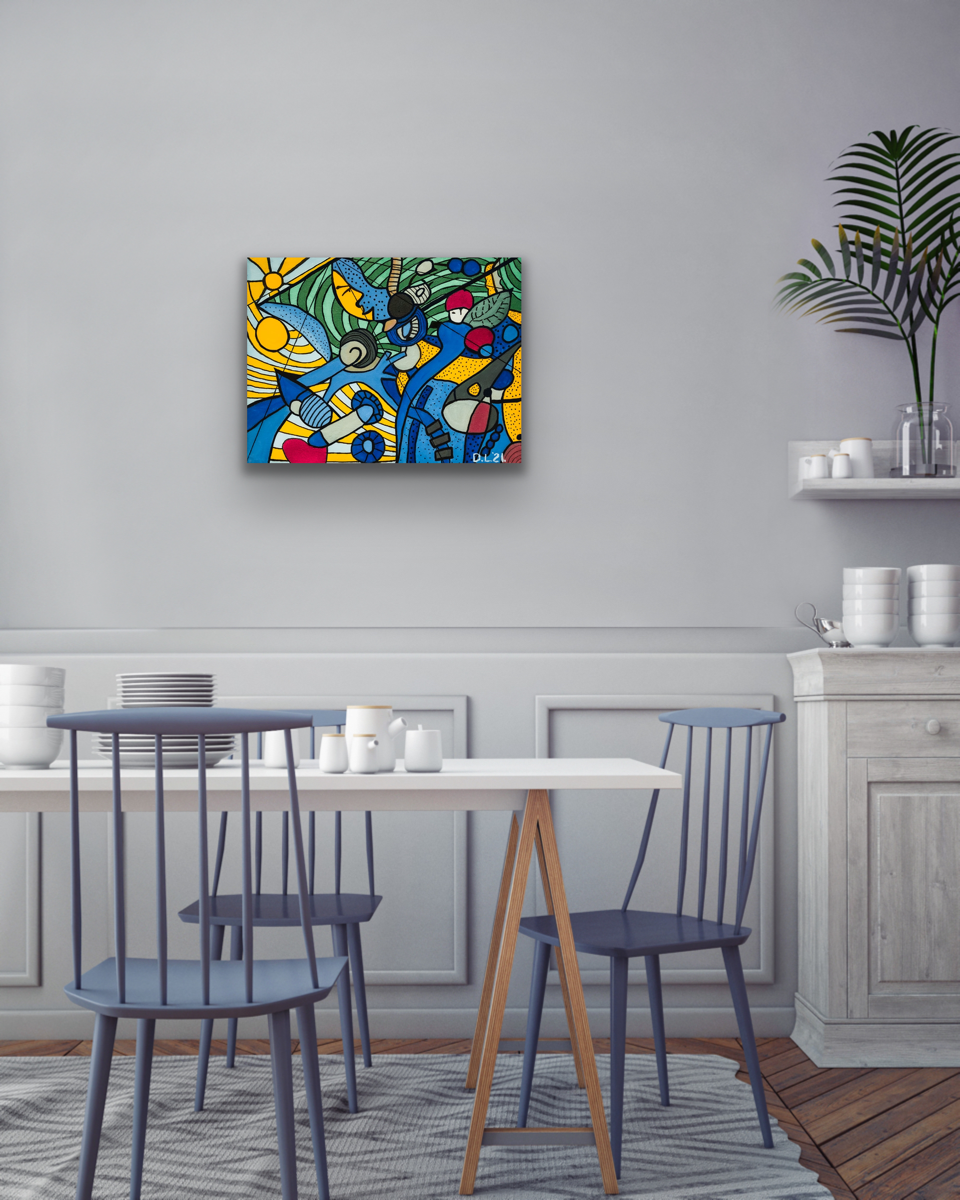 The work of art comes in three different canvas print sizes.