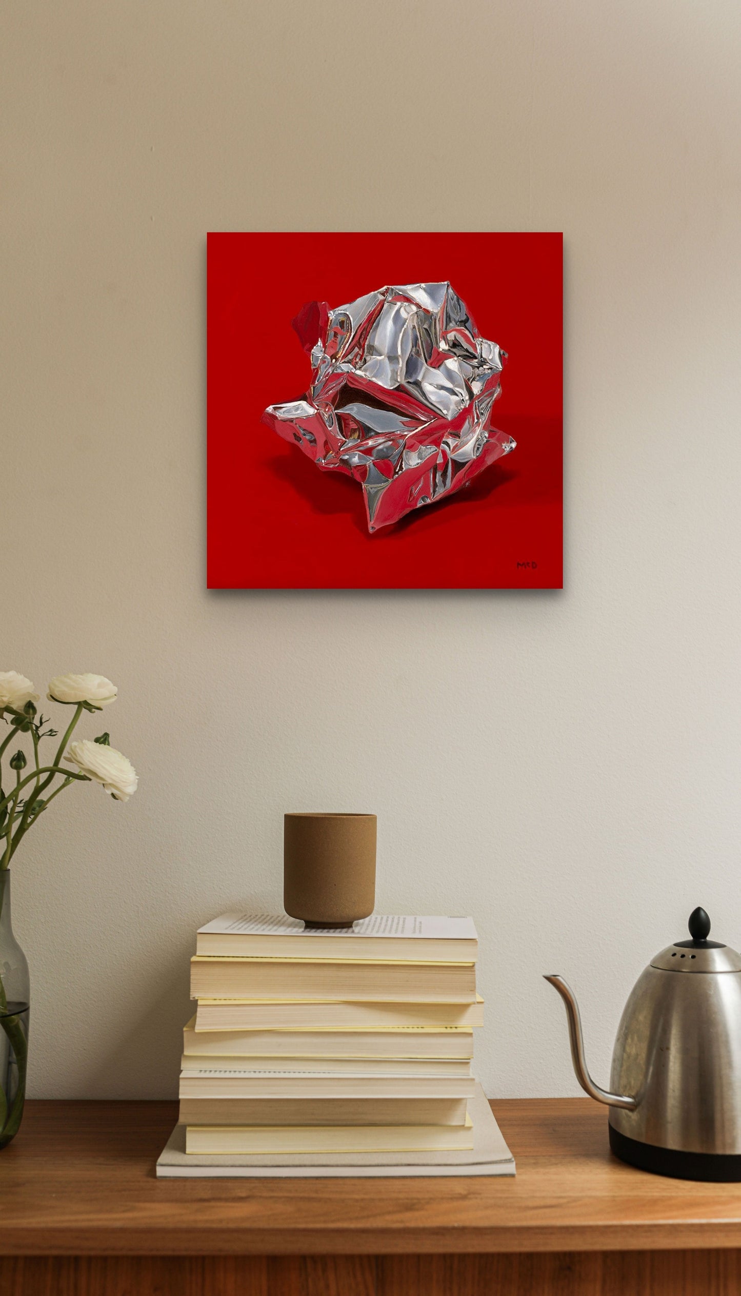 This quirky wall art piece comes in five different sizes to fit your wall perfectly.