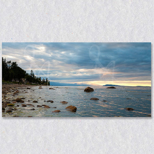 "Shoreline Serenity" Qualicum Beach photograph by photographer Gaby Saliba.