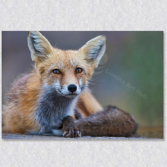 "Unexpected Encounter" red fox photograph was captured by wildlife photographer Gaby Saliba.