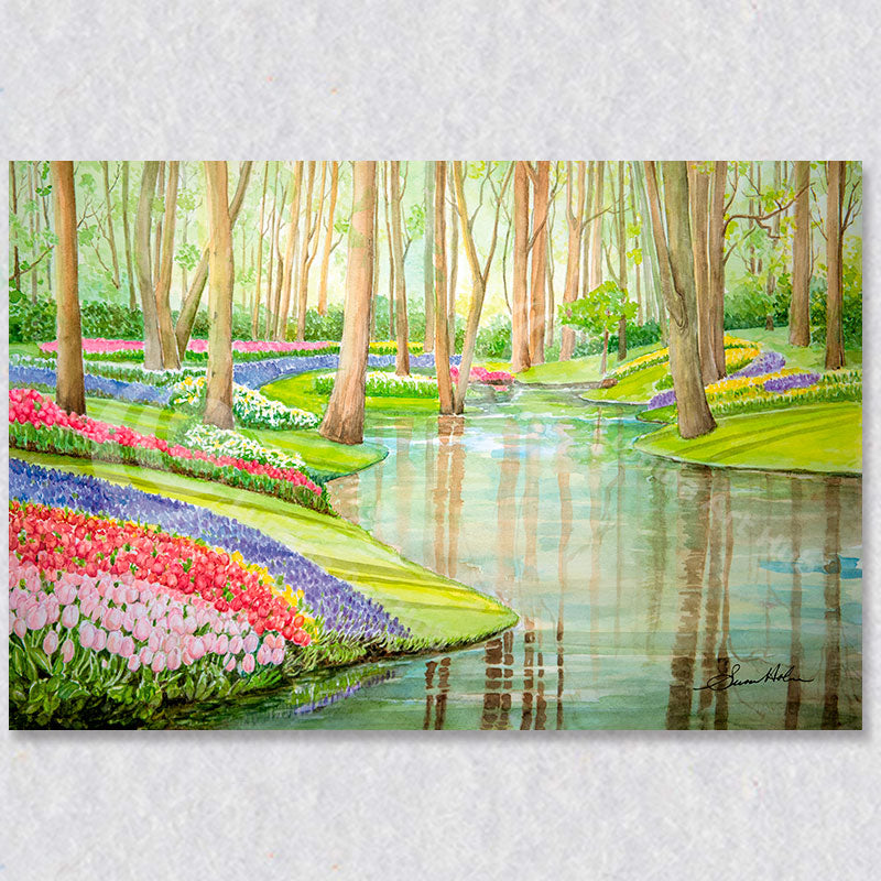 "Spring in Keukenhog" wall art was created by Susan Holmes.