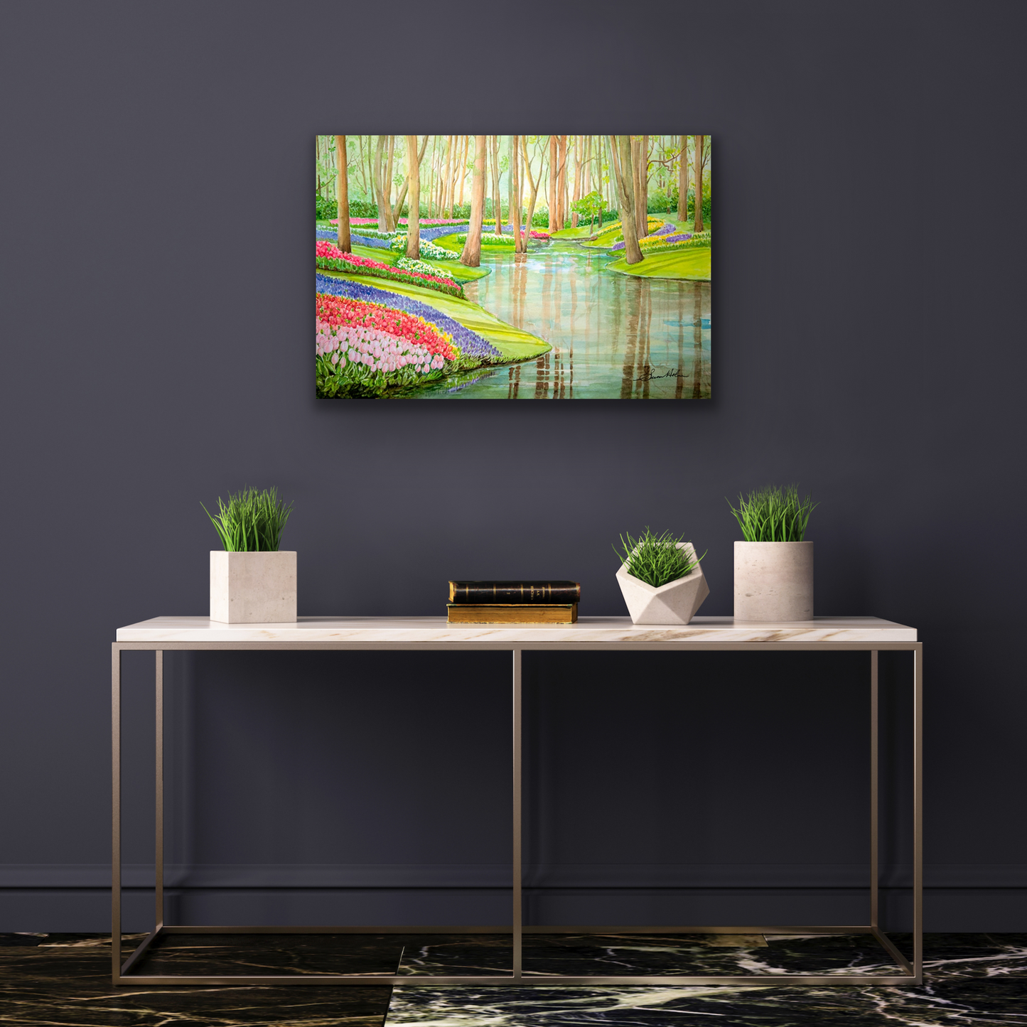 "Spring in Keukenhof" artwork will look great in your hallway.