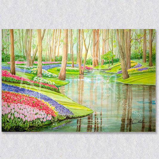 "Spring in Keukenhog" wall art was created by Susan Holmes.