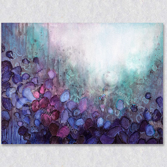 Sea of Bloom abstract art piece by Tiffany Reid.