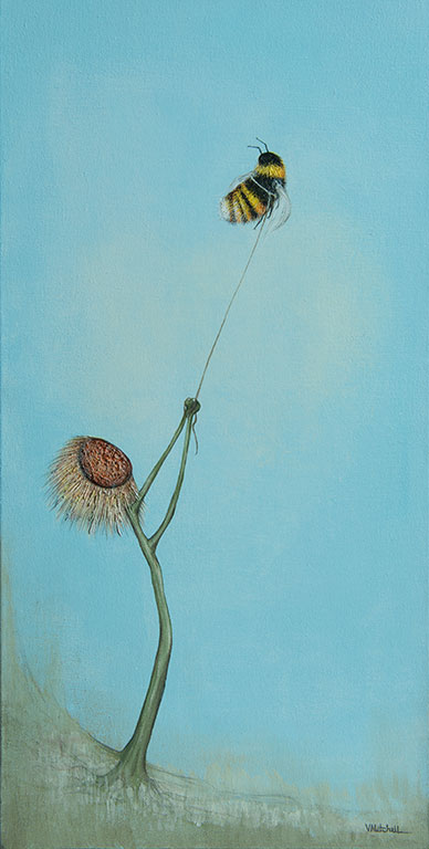 Artistic depiction of a bee